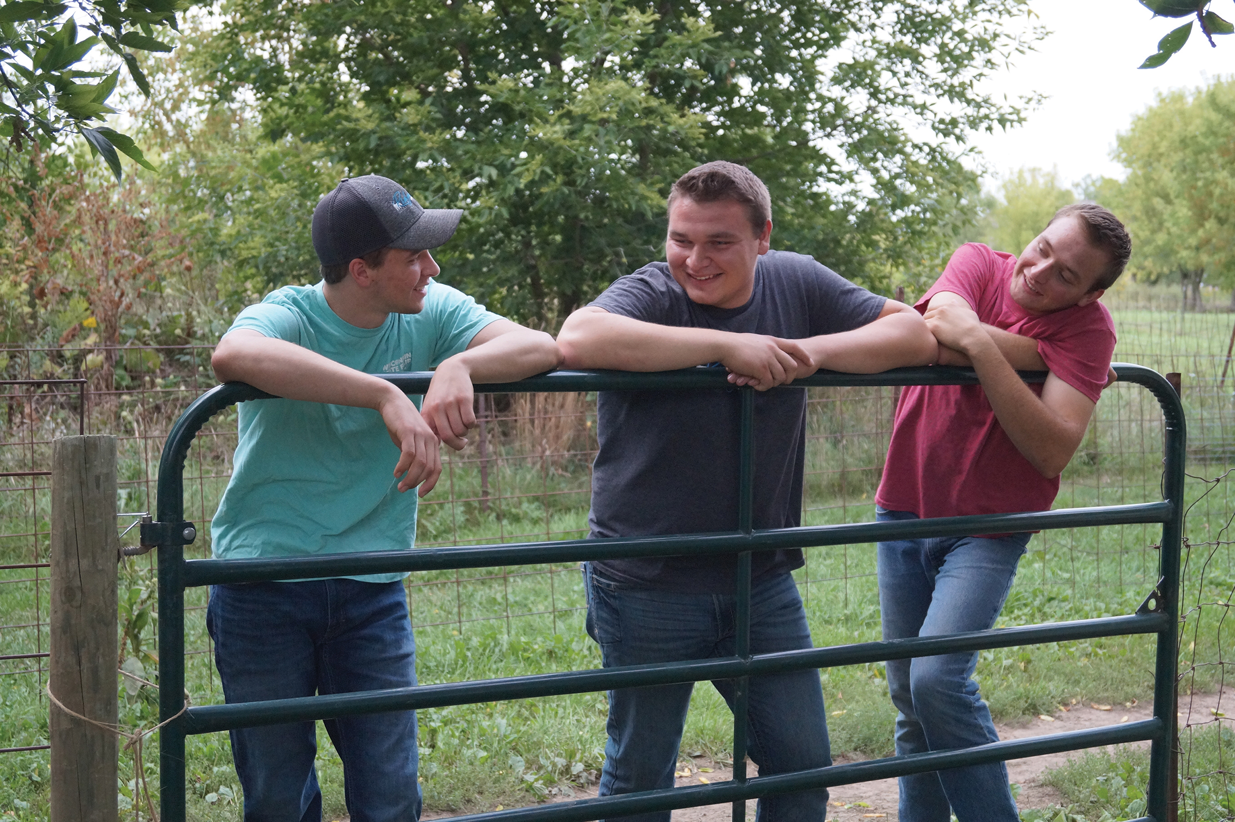 Brothers Paul, Josh and Tim Riemer talked about the lessons learned by raising and showing sheep.