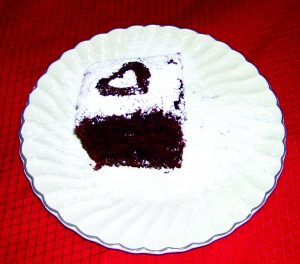 Grandma Schmoll’s Extra Moist Chocolate Cake
