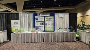 The membership benefit booth at the 2023 WFBF Annual Meeting